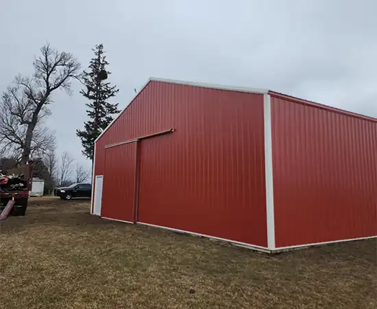 Custom pole shed construction